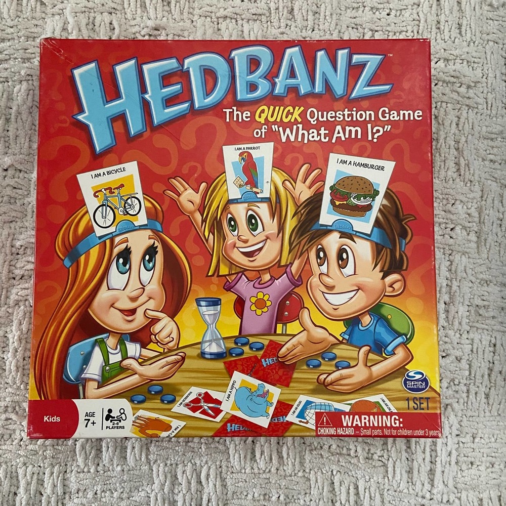 HEDBANZ 2ND EDITION The Quick Question Game of "What Am I?" Ages 7+ - INCOMPLETE